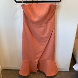 Coral KEEPSAKE The Label Midi Dress